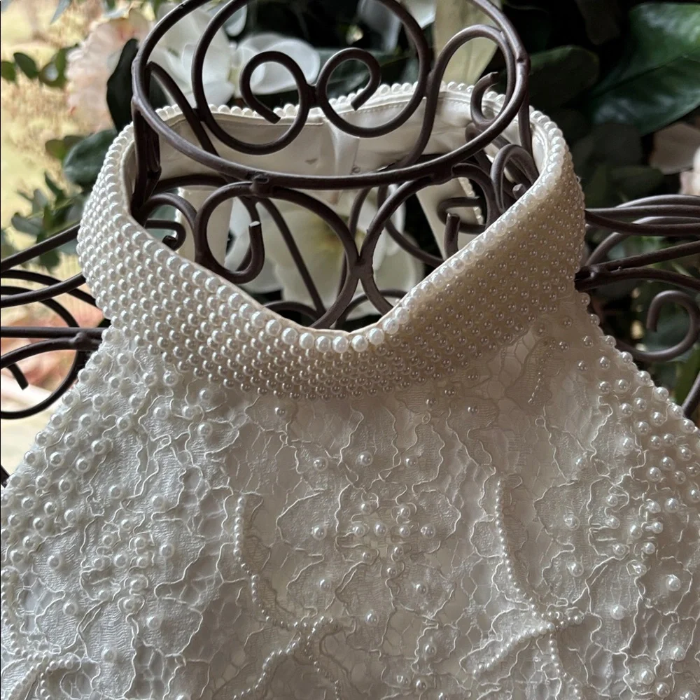 David's Bridal PEARL and Ivory Lace bridal gown